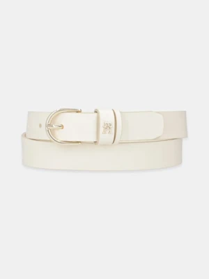 Tommy Hilfiger pasek skórzany damski kolor beżowy AW0AW16836