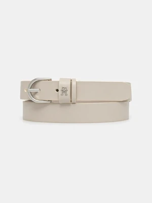 Tommy Hilfiger pasek skórzany damski kolor beżowy AW0AW17279