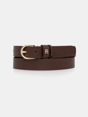 Tommy Hilfiger pasek skórzany damski kolor brązowy AW0AW16836