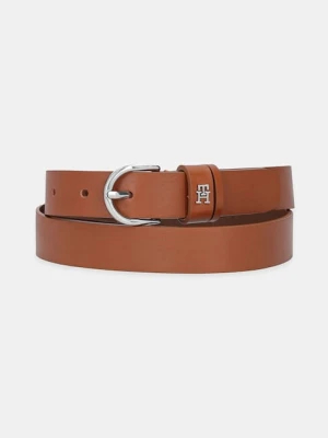 Tommy Hilfiger pasek skórzany damski kolor brązowy AW0AW17279