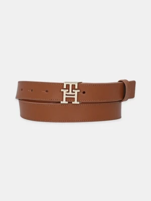 Tommy Hilfiger pasek skórzany damski kolor brązowy AW0AW17496