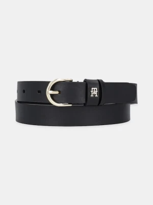 Tommy Hilfiger pasek skórzany damski kolor czarny AW0AW16836