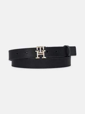 Tommy Hilfiger pasek skórzany damski kolor czarny AW0AW17496