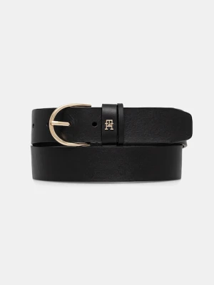 Tommy Hilfiger pasek skórzany damski kolor czarny AW0AW17757