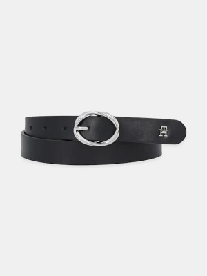 Tommy Hilfiger pasek skórzany damski kolor czarny AW0AW17931