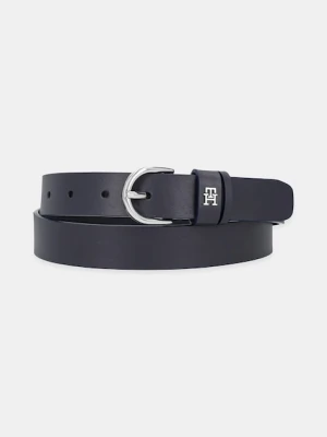 Tommy Hilfiger pasek skórzany damski kolor granatowy AW0AW17279