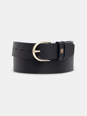 Tommy Hilfiger pasek skórzany damski kolor granatowy AW0AW17757