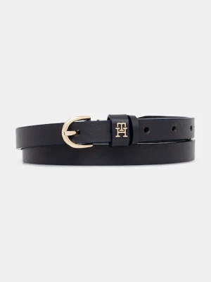 Tommy Hilfiger pasek skórzany damski kolor granatowy AW0AW17759
