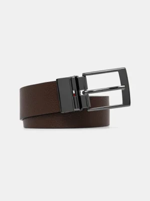 Tommy Hilfiger pasek skórzany dwustronny męski kolor czarny AM0AM13173