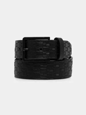 Tommy Hilfiger pasek skórzany męski kolor czarny AM0AM14078