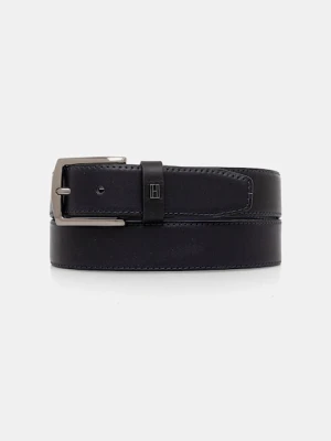 Tommy Hilfiger pasek skórzany męski kolor granatowy AM0AM13767