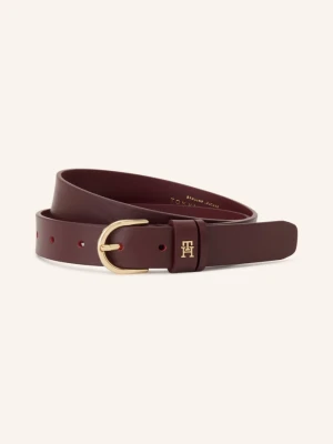 Tommy Hilfiger Pasek Skórzany rot brązowy