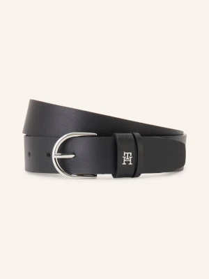 Tommy Hilfiger Pasek Skórzany schwarz
