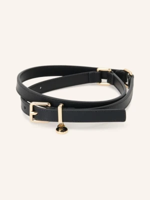 Tommy Hilfiger Pasek Skórzany schwarz