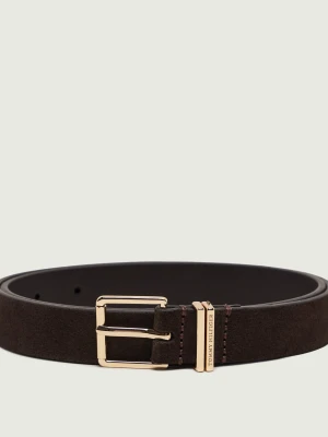 Tommy Hilfiger Pasek TH Square | zamsz brązowy