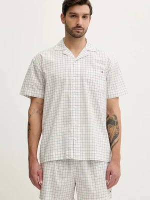 Tommy Hilfiger piżama bawełniana kolor beżowy UM0UM03684