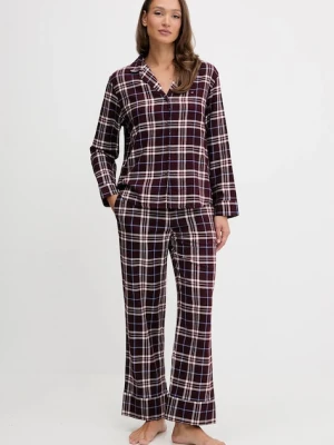 Tommy Hilfiger piżama damska kolor bordowy UW0UW06158