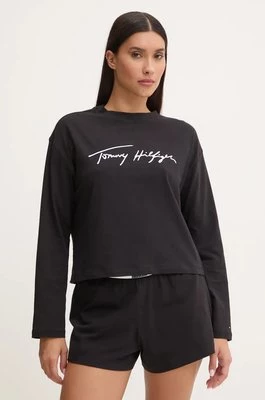 Tommy Hilfiger piżama damska kolor czarny UW0UW05630