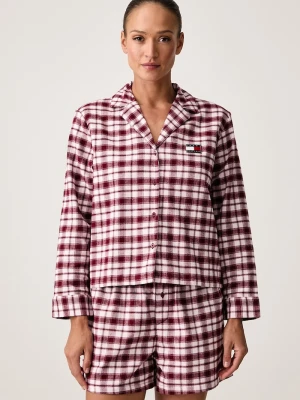 Tommy Hilfiger piżama dwuczęściowa damska bawełniana różowy