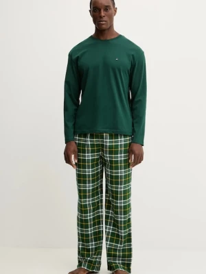 Tommy Hilfiger piżama męska kolor zielony wzorzysta UM0UM03657