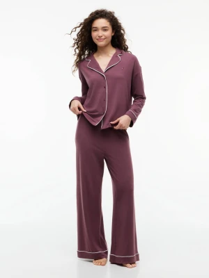 Tommy Hilfiger Piżama | Regular Fit bordowy