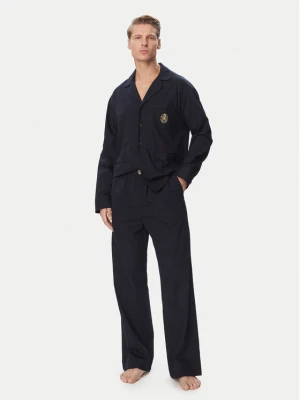 Tommy Hilfiger Piżama UM0UM04025 Granatowy Relaxed Fit