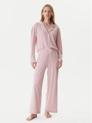 Tommy Hilfiger Piżama UW0UW06142 Różowy Relaxed Fit