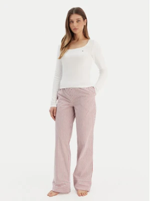 Tommy Hilfiger Piżama UW0UW06143 Écru Regular Fit