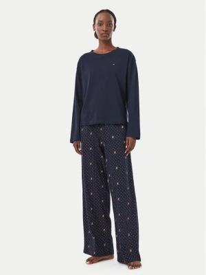 Tommy Hilfiger Piżama UW0UW06600 Granatowy Regular Fit