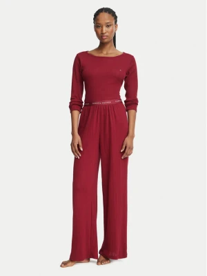 Tommy Hilfiger Piżama UW0UW06603 Czerwony ciemny Regular Fit