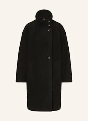 Tommy Hilfiger Płaszcz Wełniany schwarz