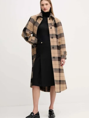 Tommy Hilfiger płaszcz z dodatkiem wełny