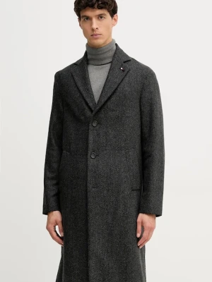 Tommy Hilfiger płaszcz z dodatkiem wełny kolor szary FSTHL4027.FSTH604