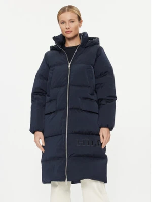 Tommy Hilfiger Płaszcz zimowy Sateen WW0WW40834 Granatowy Regular Fit