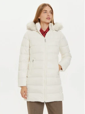 Tommy Hilfiger Płaszcz zimowy WW0WW43122 Écru Regular Fit