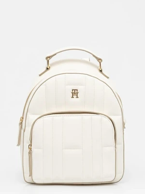 Tommy Hilfiger plecak damski kolor beżowy mały gładki AW0AW17472