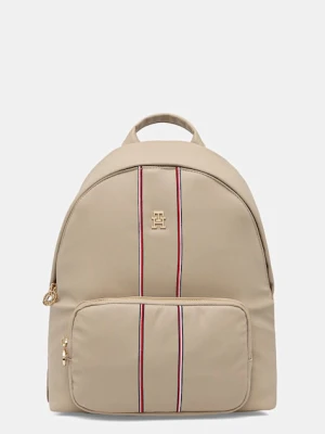 Tommy Hilfiger plecak damski kolor beżowy mały gładki AW0AW18001