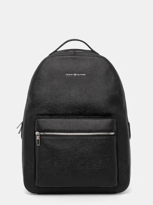 Tommy Hilfiger plecak skórzany męski kolor czarny duży AM0AM13641