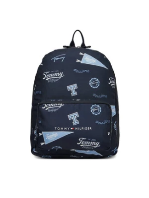 Tommy Hilfiger Plecak Th Essential Printed Backpack AU0AU01992 Granatowy