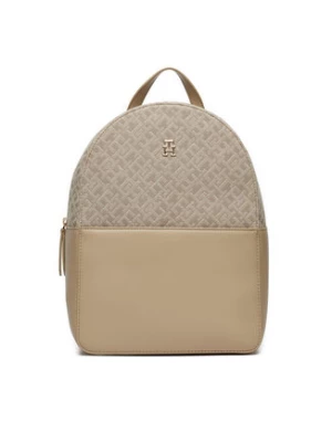 Tommy Hilfiger Plecak Th Jacquard Backpack AW0AW17074 Beżowy