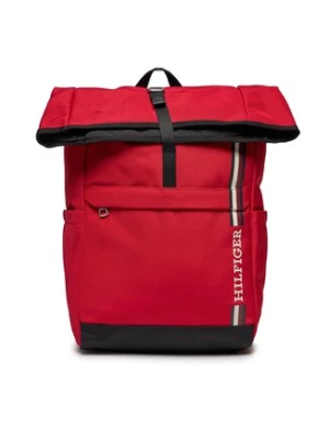 Tommy Hilfiger Plecak Th Monotype Rolltop Backpack AM0AM11792 Czerwony