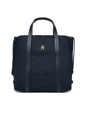 Tommy Hilfiger Plecak Th Soft Nylon Tote / Backpack AW0AW19029 Granatowy