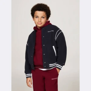 Tommy Hilfiger Polarowa kurtka bomber | Oversize fit