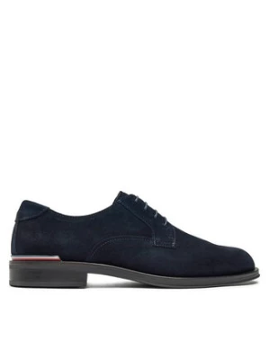 Tommy Hilfiger Półbuty Core Rwb Hilfiger Suede Shoe FM0FM04868 Granatowy