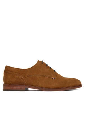 Tommy Hilfiger Półbuty Hilfiger Suede Dress Shoe FM0FM05776 Brązowy