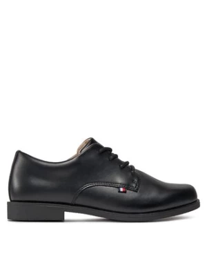 Tommy Hilfiger Półbuty Low Cut Lace Up Shoe T3B4-33174-1355 Czarny