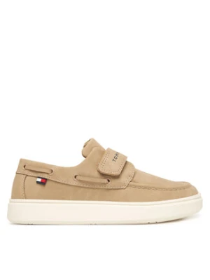 Tommy Hilfiger Półbuty Low Cut Velcro T1B4-34340-0315 S Beżowy