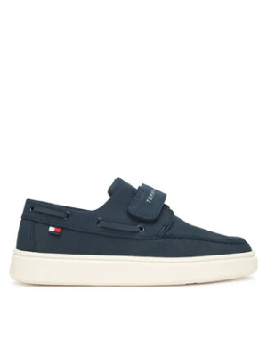 Tommy Hilfiger Półbuty Low Cut Velcro T1B4-34340-0315 S Granatowy