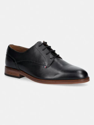 Tommy Hilfiger półbuty męskie skórzane HILFIGER LEATHER DRESS SHOE