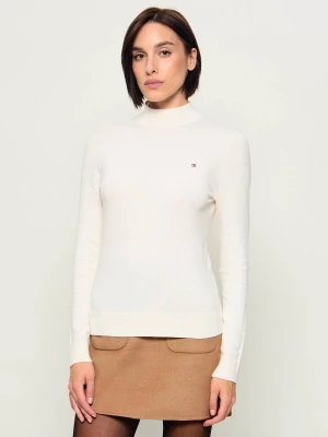 Tommy Hilfiger Półgolf | Slim Fit ecru